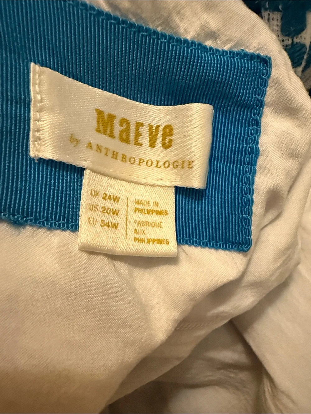 Maeve by Anthropologie Sun Dress with Blue Embroidery - Picture 12 of 15